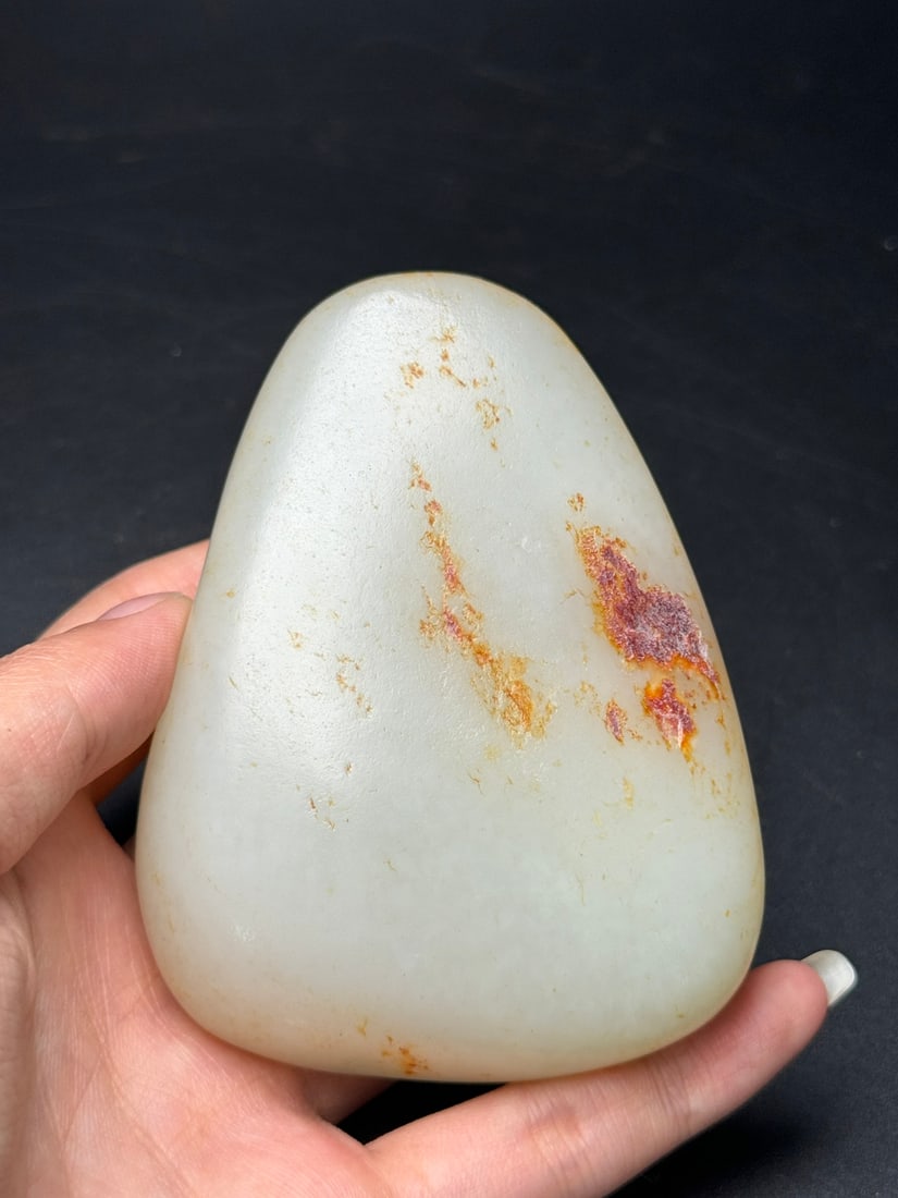 Hetian Jade Original Stone Statue - 3