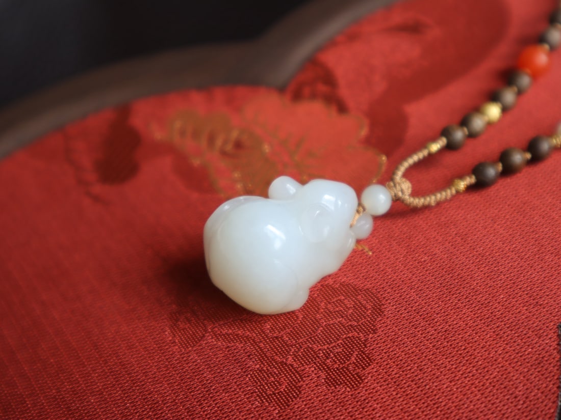 Hetian Jade Pendant - Rabbit - 12
