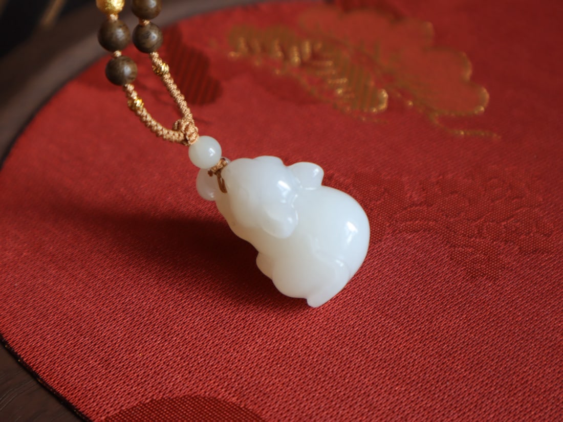 Hetian Jade Pendant - Rabbit - 4