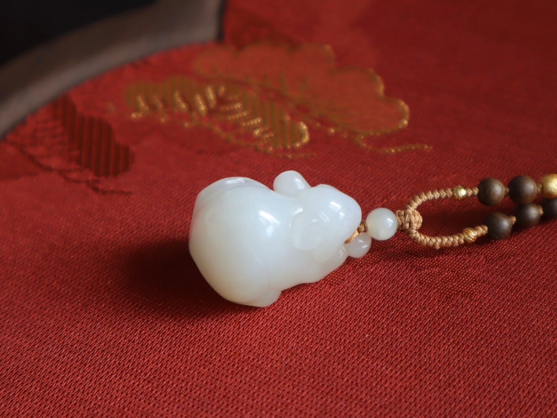 Hetian Jade Pendant - Rabbit - 5