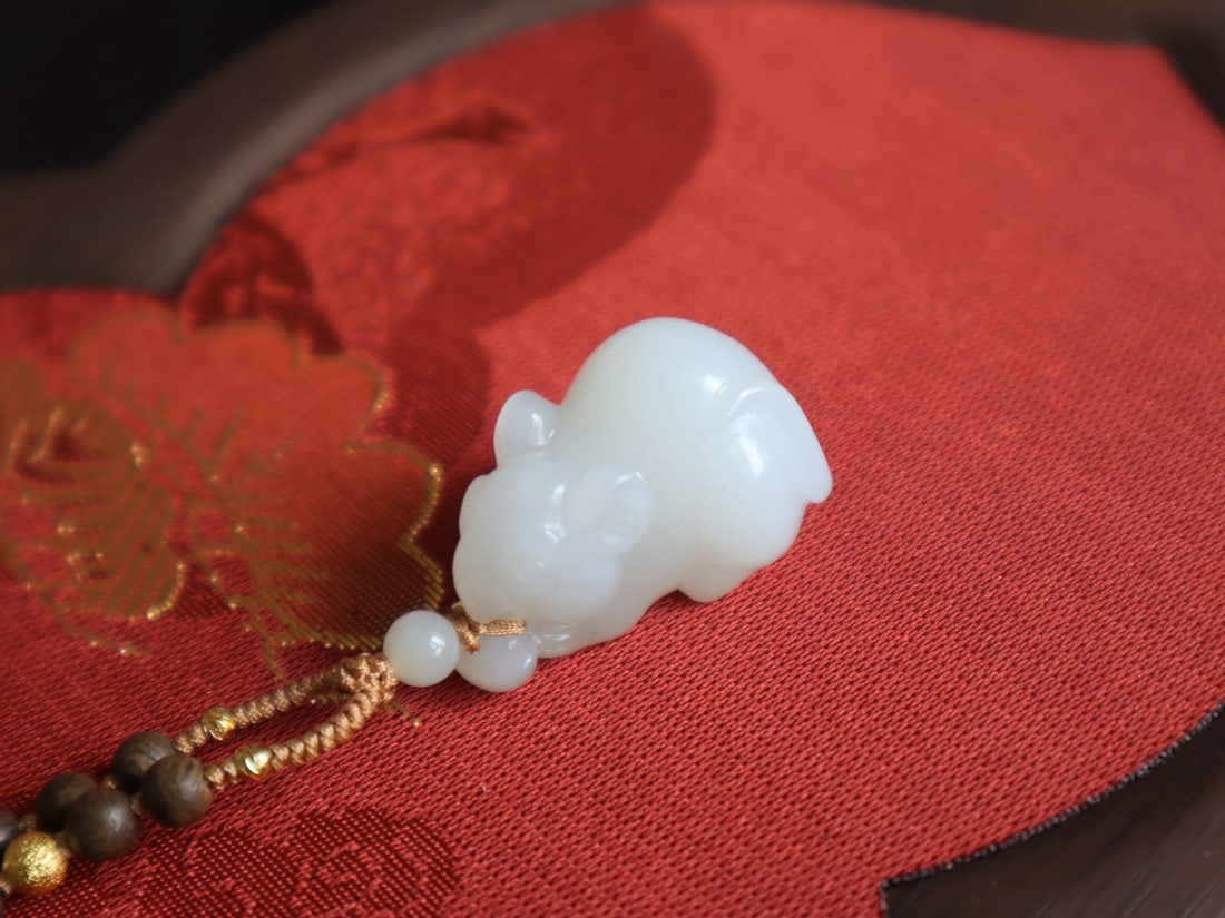 Hetian Jade Pendant - Rabbit - 7