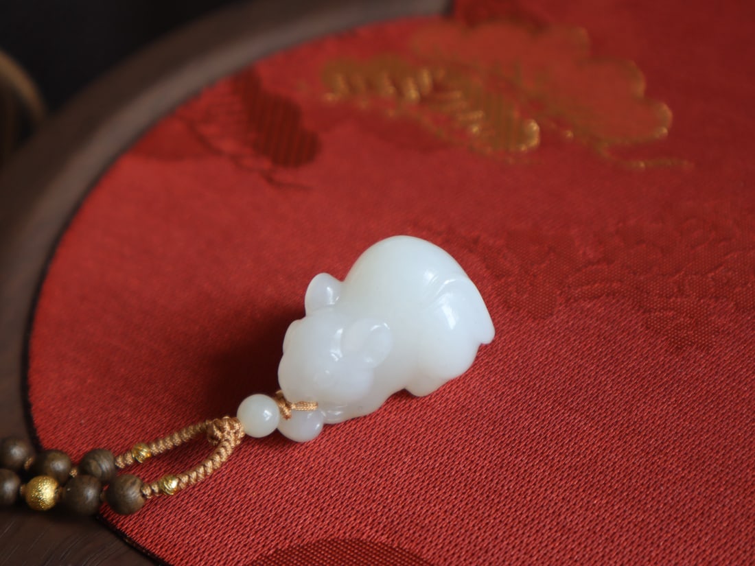 Hetian Jade Pendant - Rabbit - 9