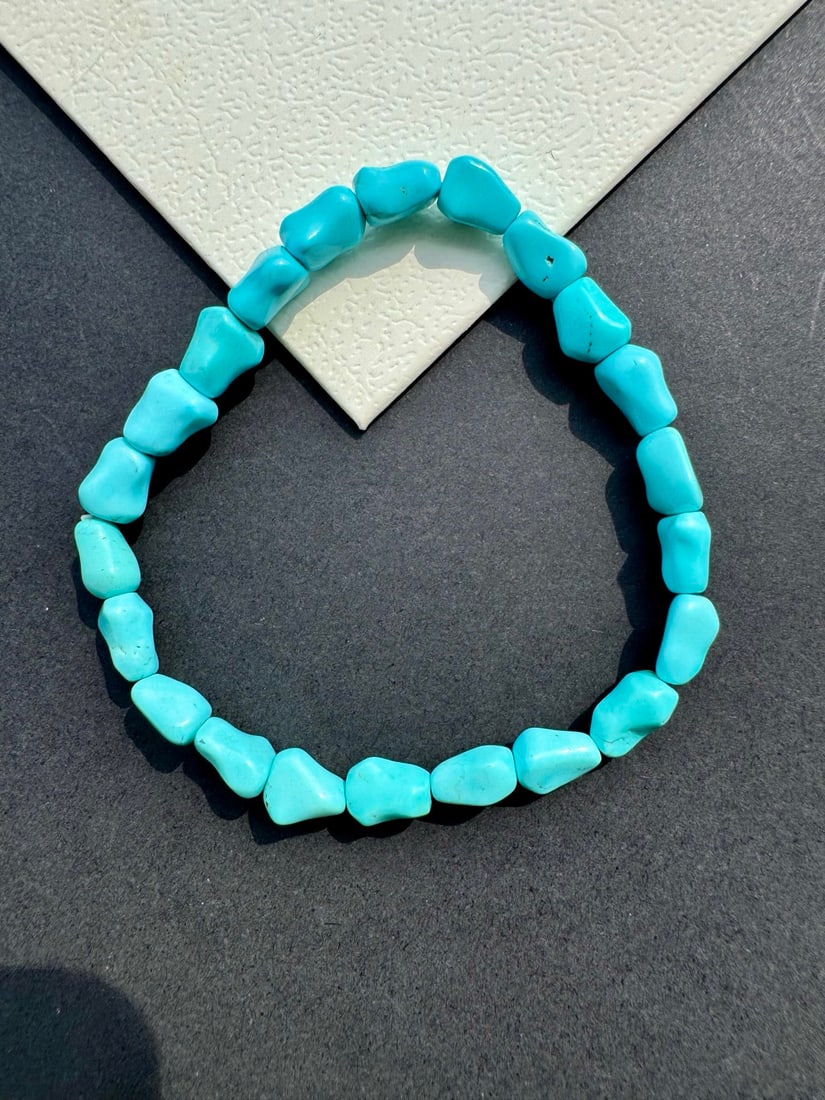 Turquoise Original Stone Bracelet Bangle - 3