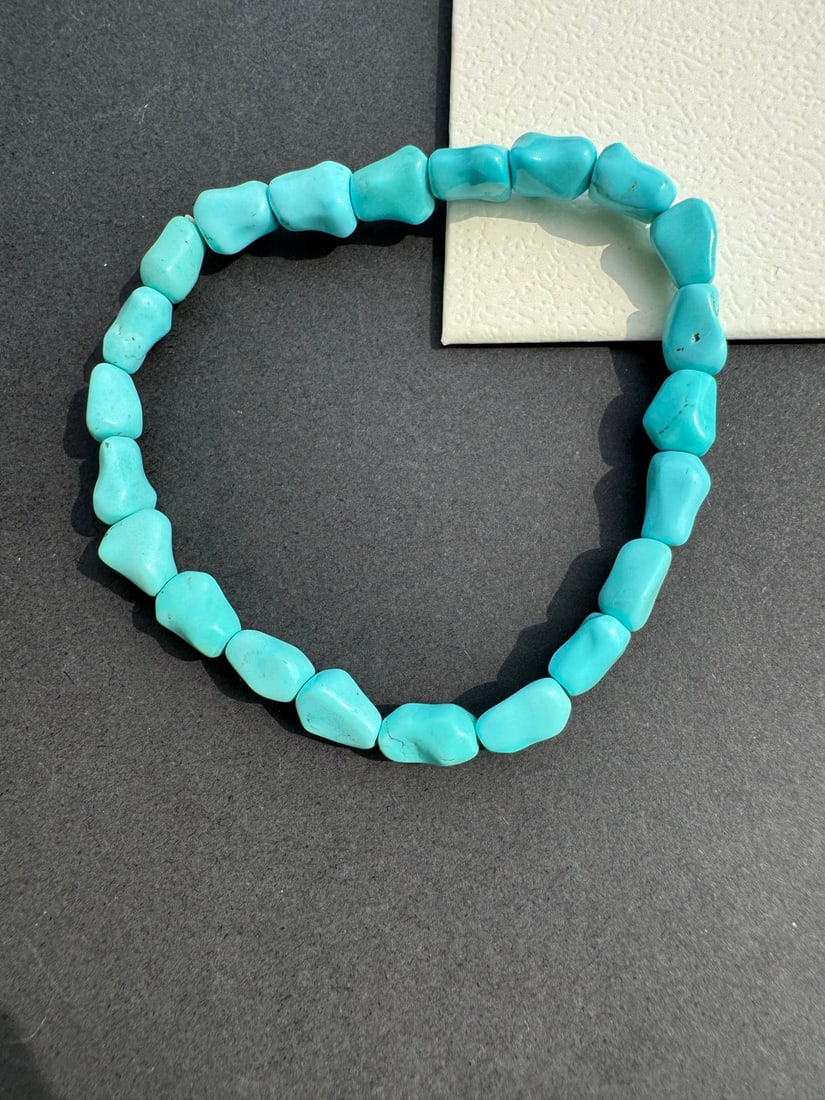 Turquoise Original Stone Bracelet Bangle - 4