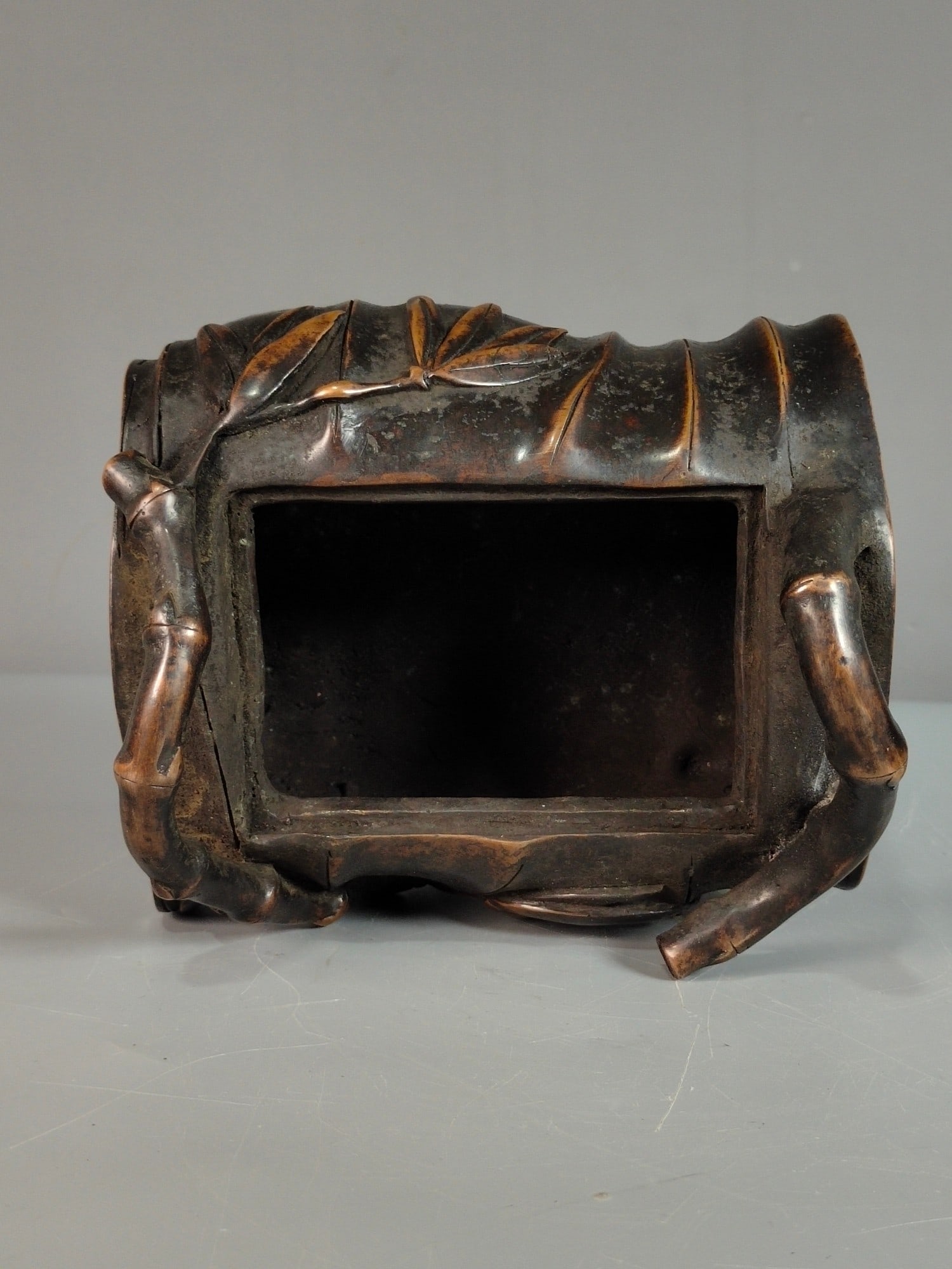 Red Copper Bamboo Incense Burner - 3