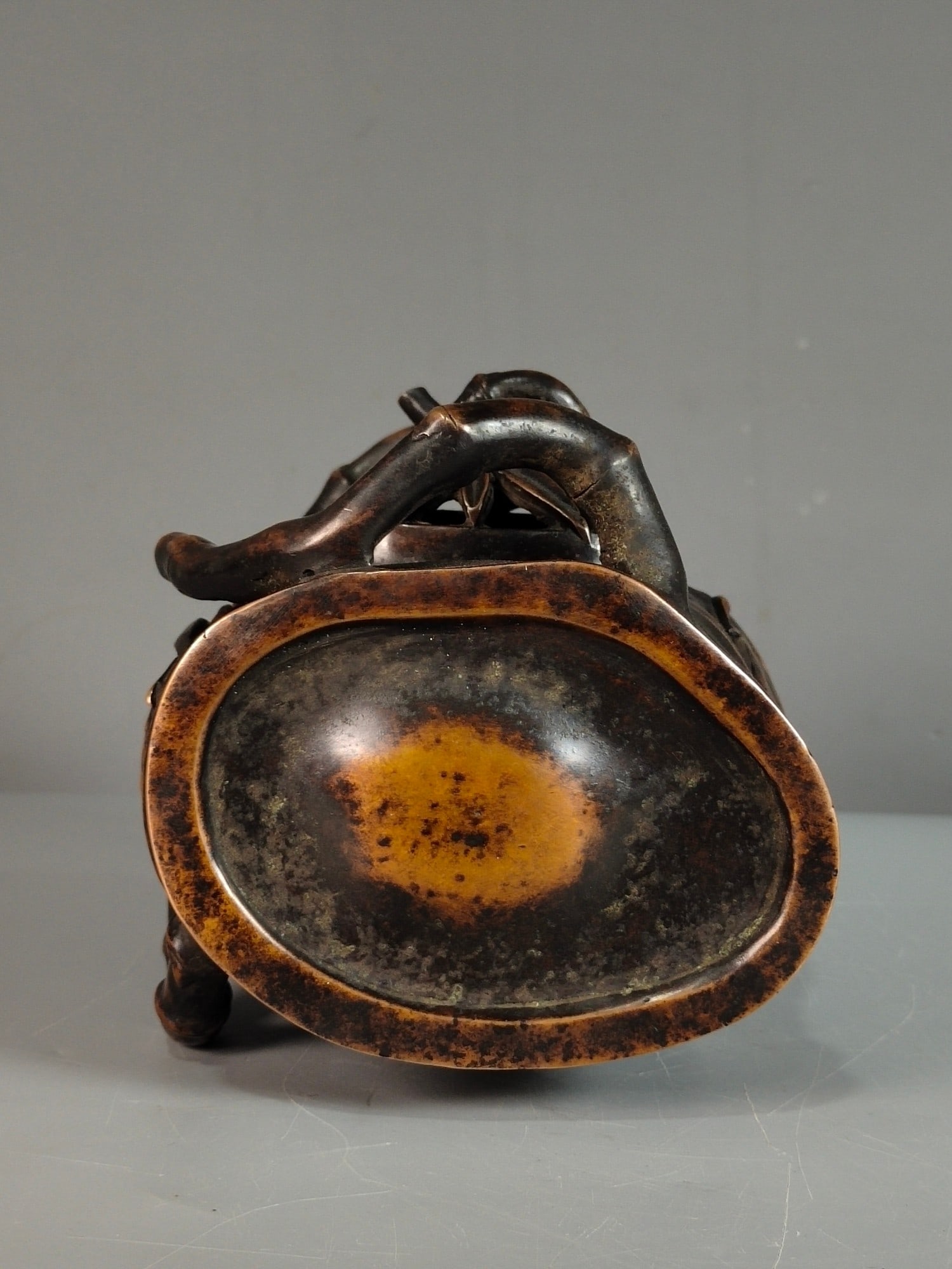 Red Copper Bamboo Incense Burner - 6