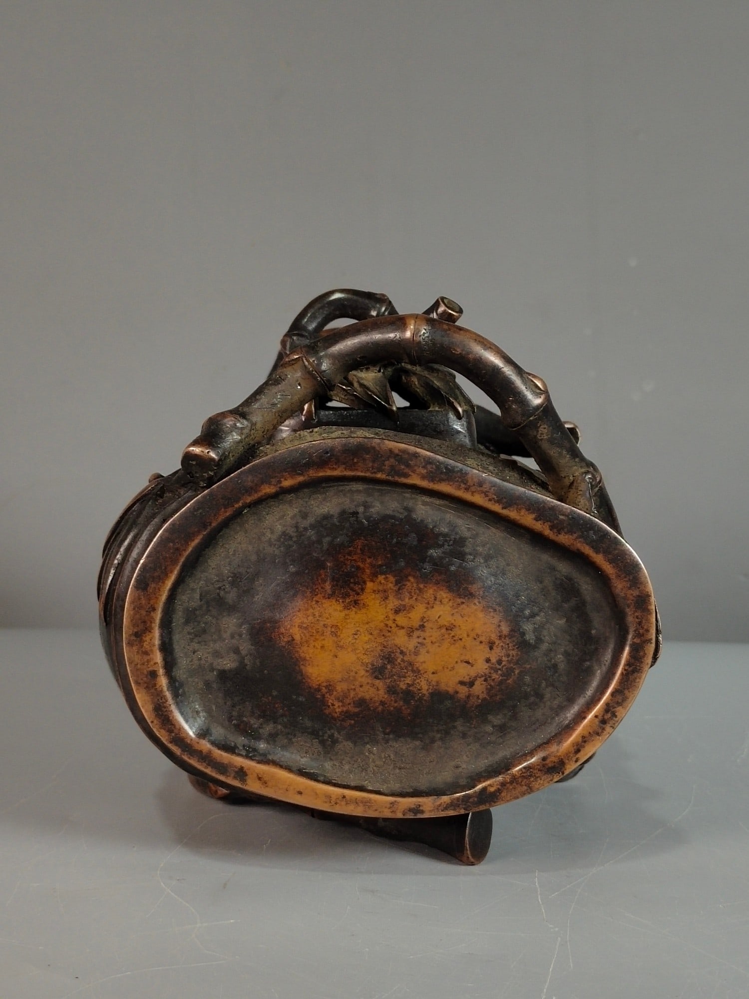 Red Copper Bamboo Incense Burner - 8