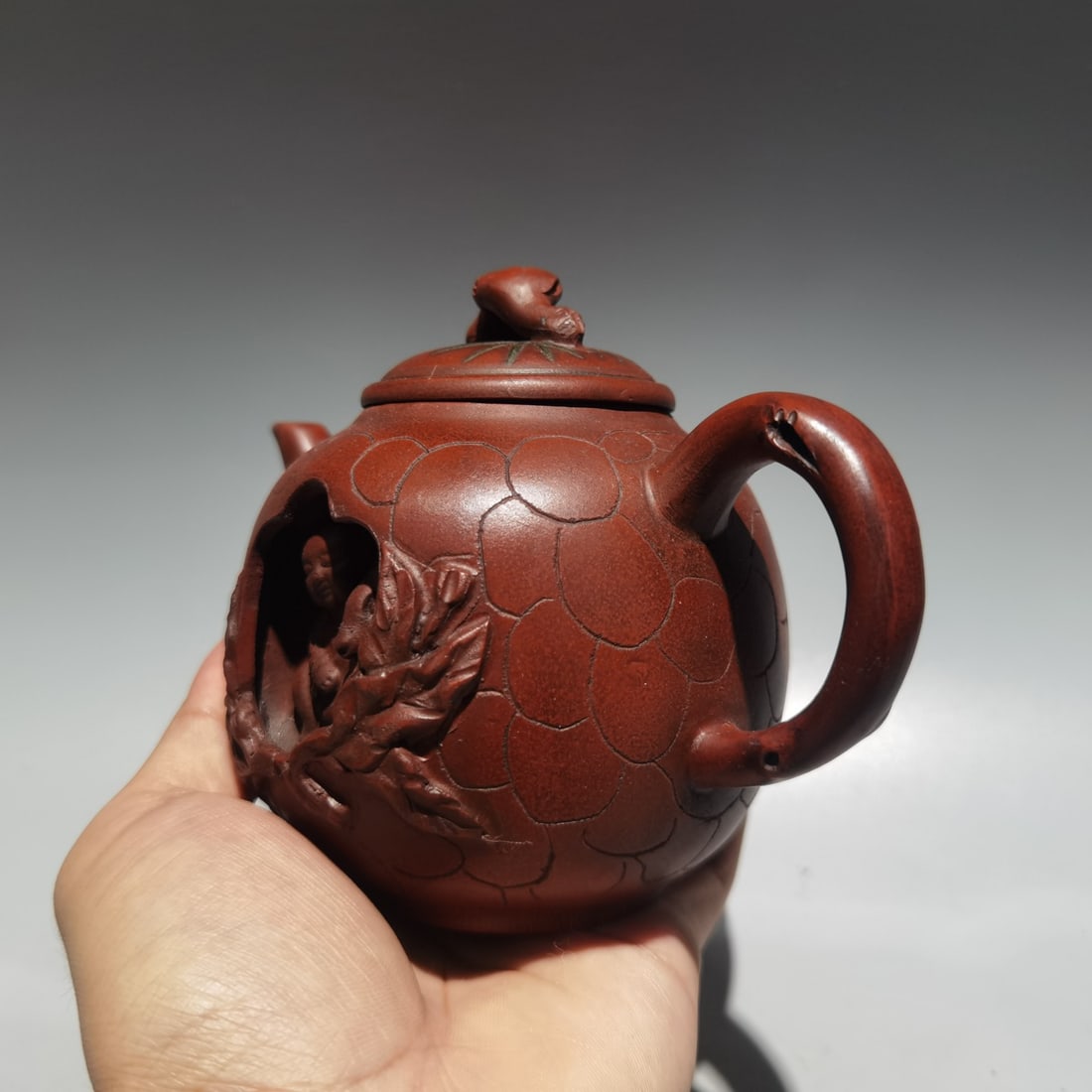 Yixing Zisha Clay Teapot,Deer - 8