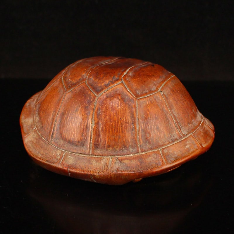 Old Bamboo Dragon turtle Statue - 5