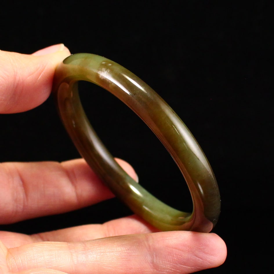 Inside Diameter 51mm Hetian Jade Bracelet - 2