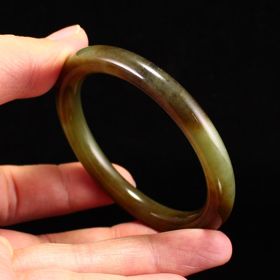 Inside Diameter 51mm Hetian Jade Bracelet - 3