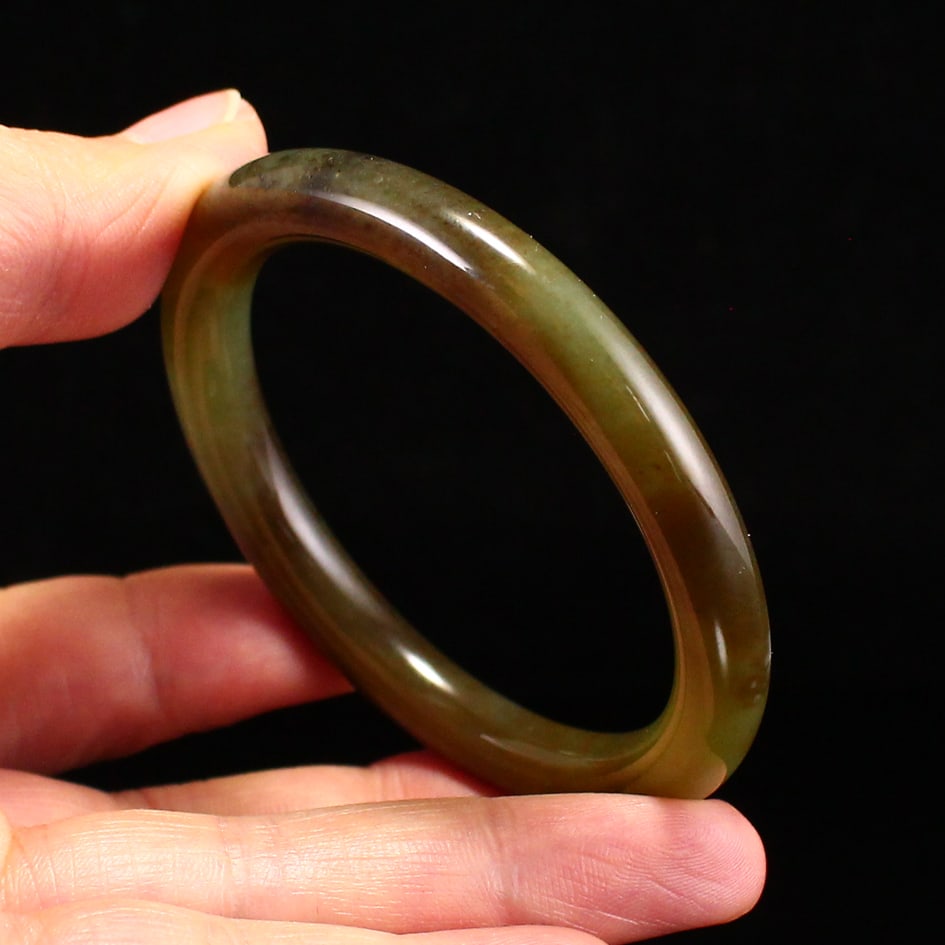 Inside Diameter 51mm Hetian Jade Bracelet - 5