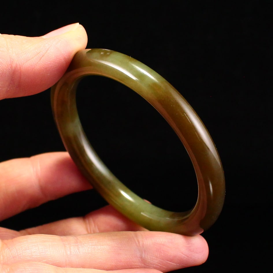 Inside Diameter 51mm Hetian Jade Bracelet - 6