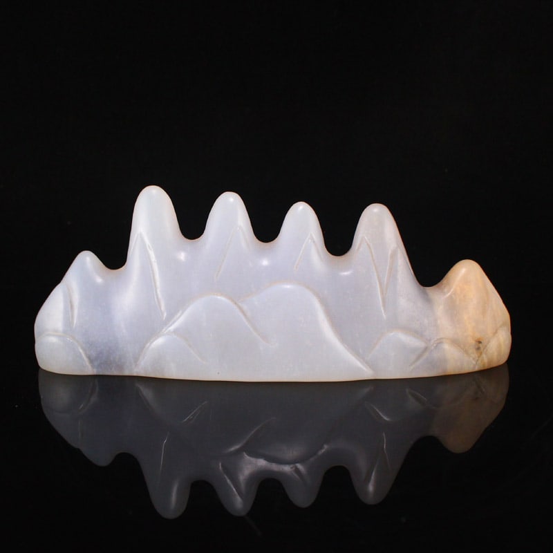 Agate Brush Pen Shelf Statue - 5
