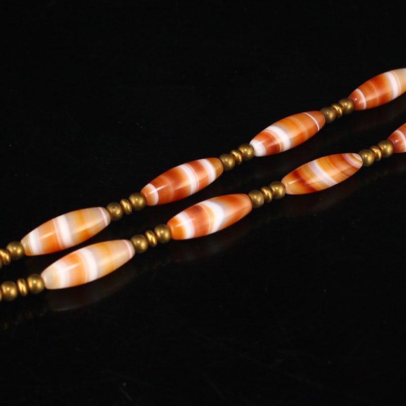 DZI Agate Pendant & Necklace - 7