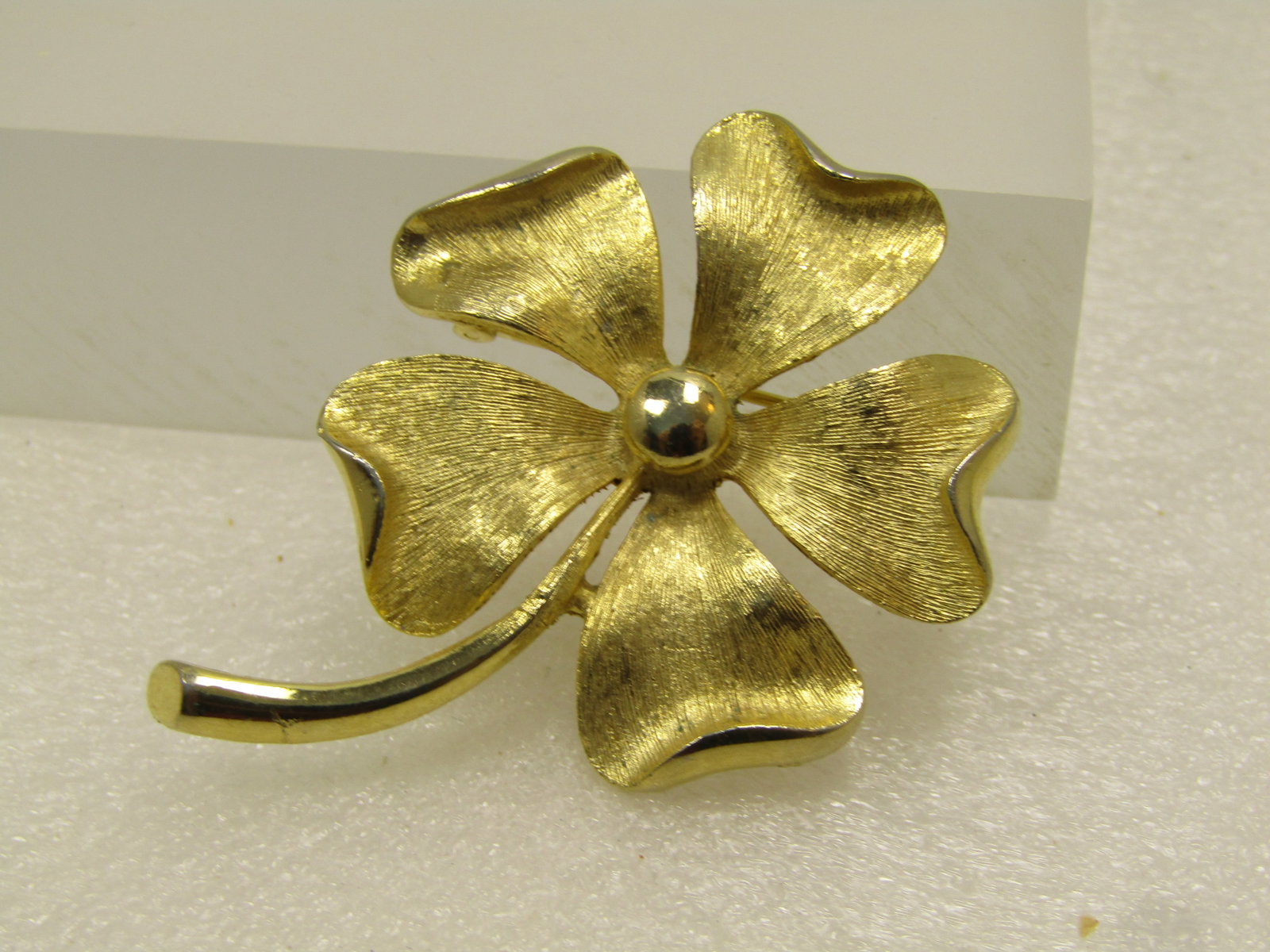 Vintage Five Petal Floral Stem Brooch, Sarah Coventry, 1970's (1 of 5)