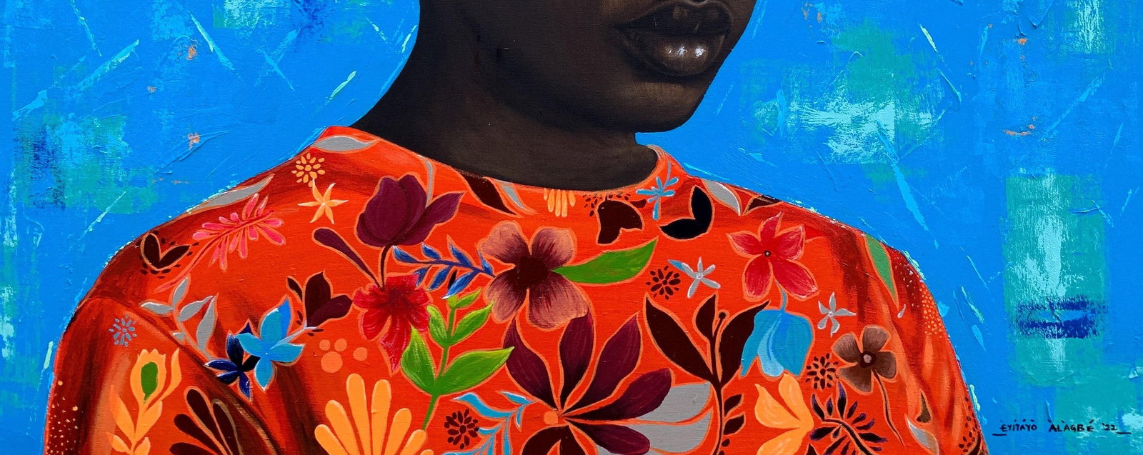 Eyitayo Alagbe , Thoughtful Damsel - 21st Century, Figurative Portrait, Women, African, Beautiful, - 12