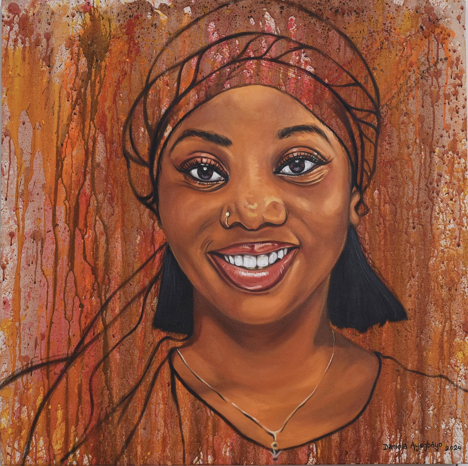 Damola Ayegbayo , Black Pride 7 -21st Century, Contemporary, Figurative Portrait, Beautiful Women, - 10