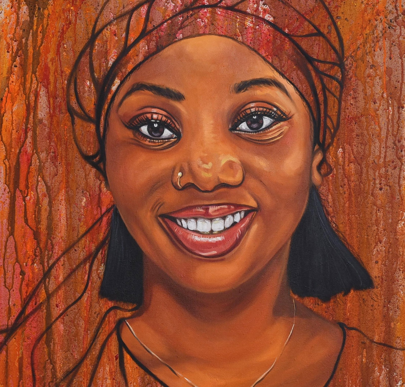 Damola Ayegbayo , Black Pride 7 -21st Century, Contemporary, Figurative Portrait, Beautiful Women, - 3