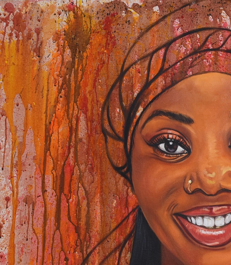 Damola Ayegbayo , Black Pride 7 -21st Century, Contemporary, Figurative Portrait, Beautiful Women, - 5