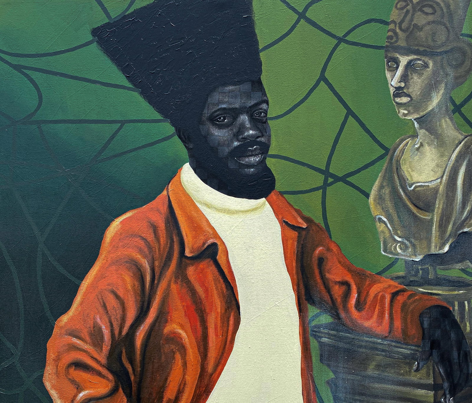 Oluwatosin Ogunniyi , Treasury - 21st Century, Contemporary, Figurative Portrait, Mixed Media, - 3