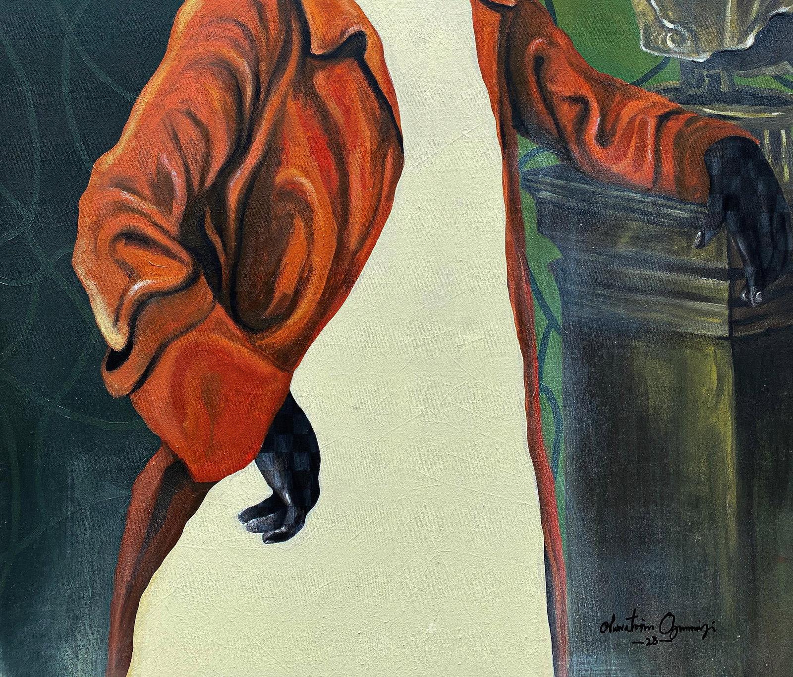 Oluwatosin Ogunniyi , Treasury - 21st Century, Contemporary, Figurative Portrait, Mixed Media, - 4