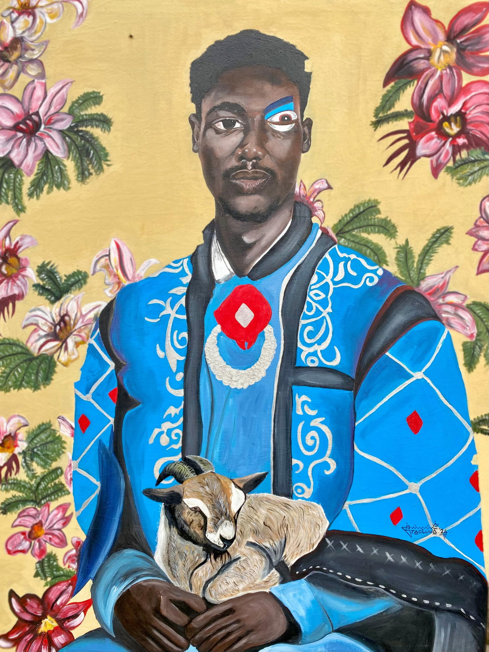 Oladire Araireoluwa, Who Are You? - 21st Century, Contemporary, Figurative Portrait, Fashion, Men, - 9