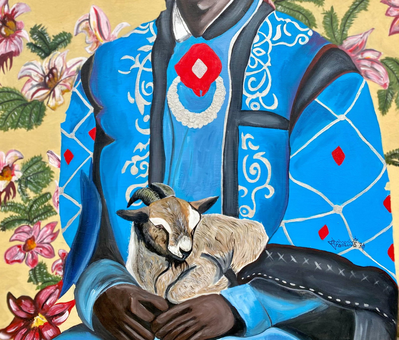 Oladire Araireoluwa, Who Are You? - 21st Century, Contemporary, Figurative Portrait, Fashion, Men, - 3