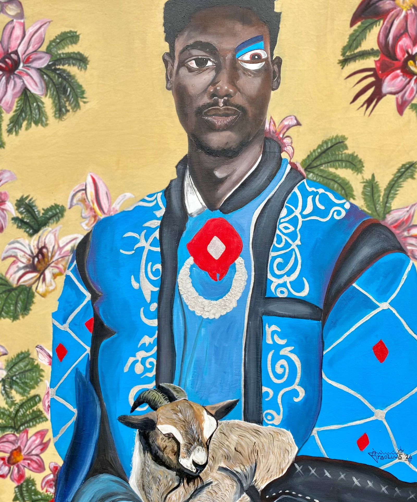 Oladire Araireoluwa, Who Are You? - 21st Century, Contemporary, Figurative Portrait, Fashion, Men, - 4