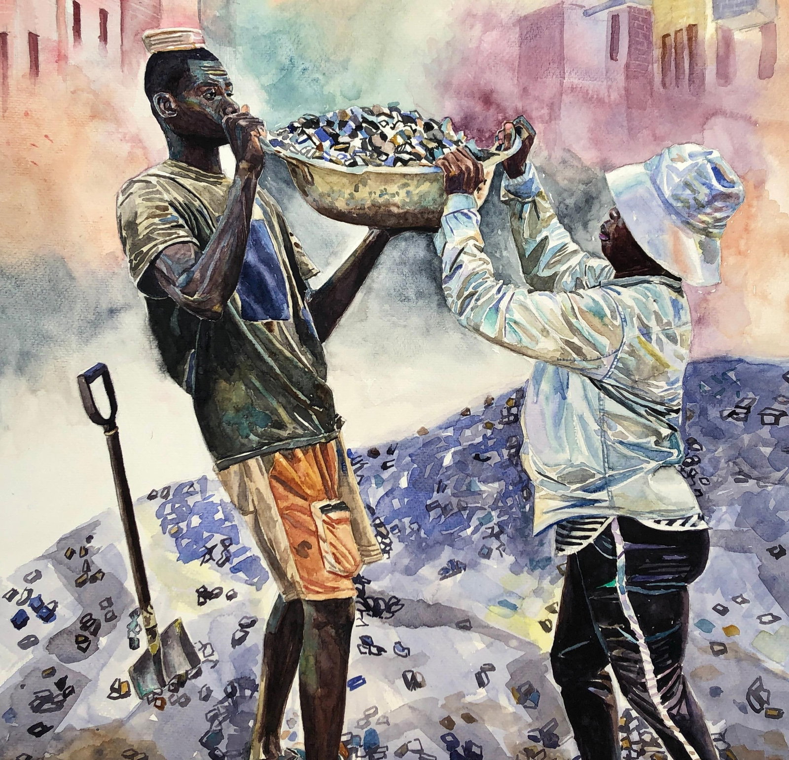 Ephraim Udoka, Support System (Respect) - 21st Century, Contemporary, Figurative, Construction, 2023 - 9