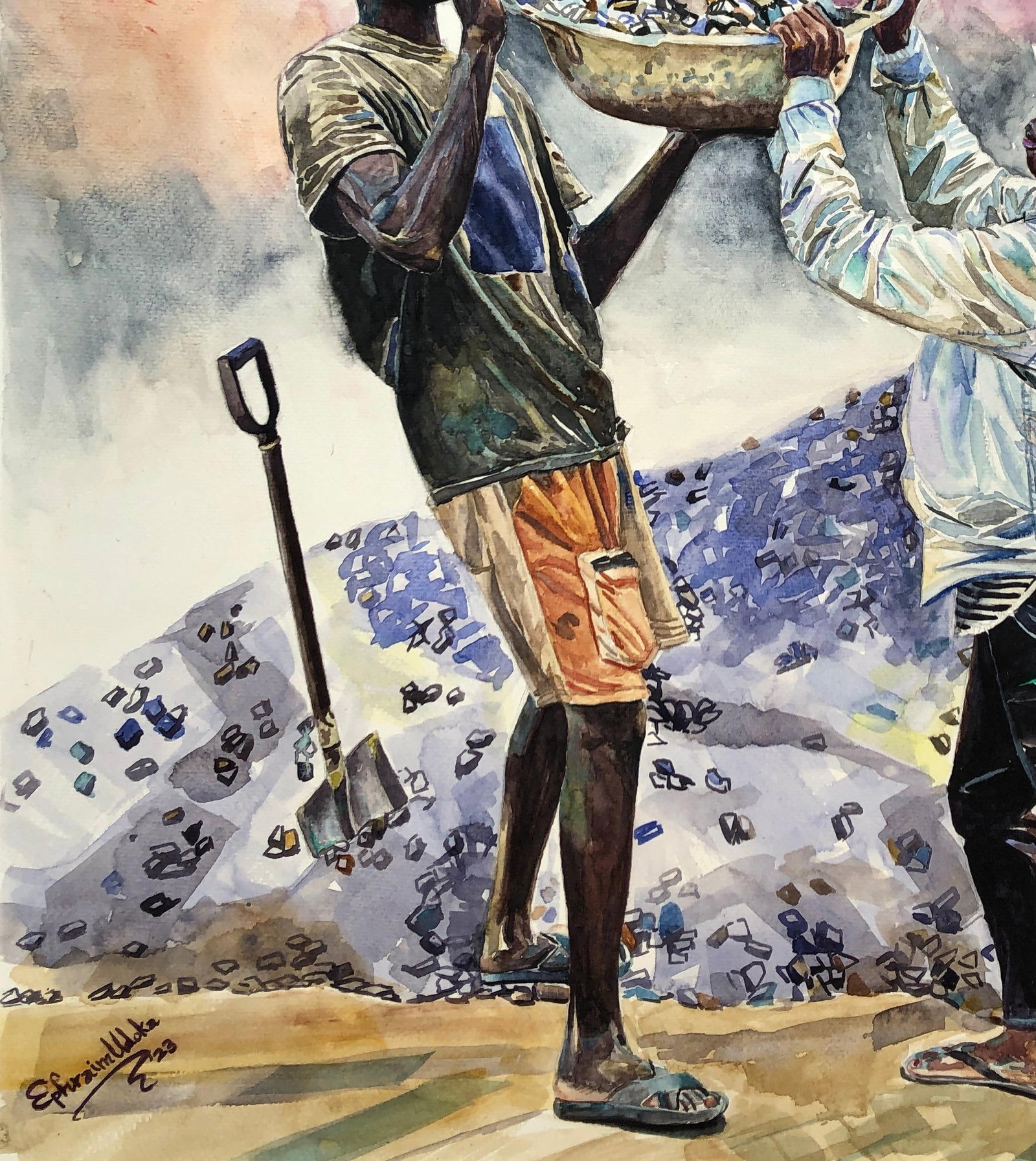 Ephraim Udoka, Support System (Respect) - 21st Century, Contemporary, Figurative, Construction, 2023 - 13