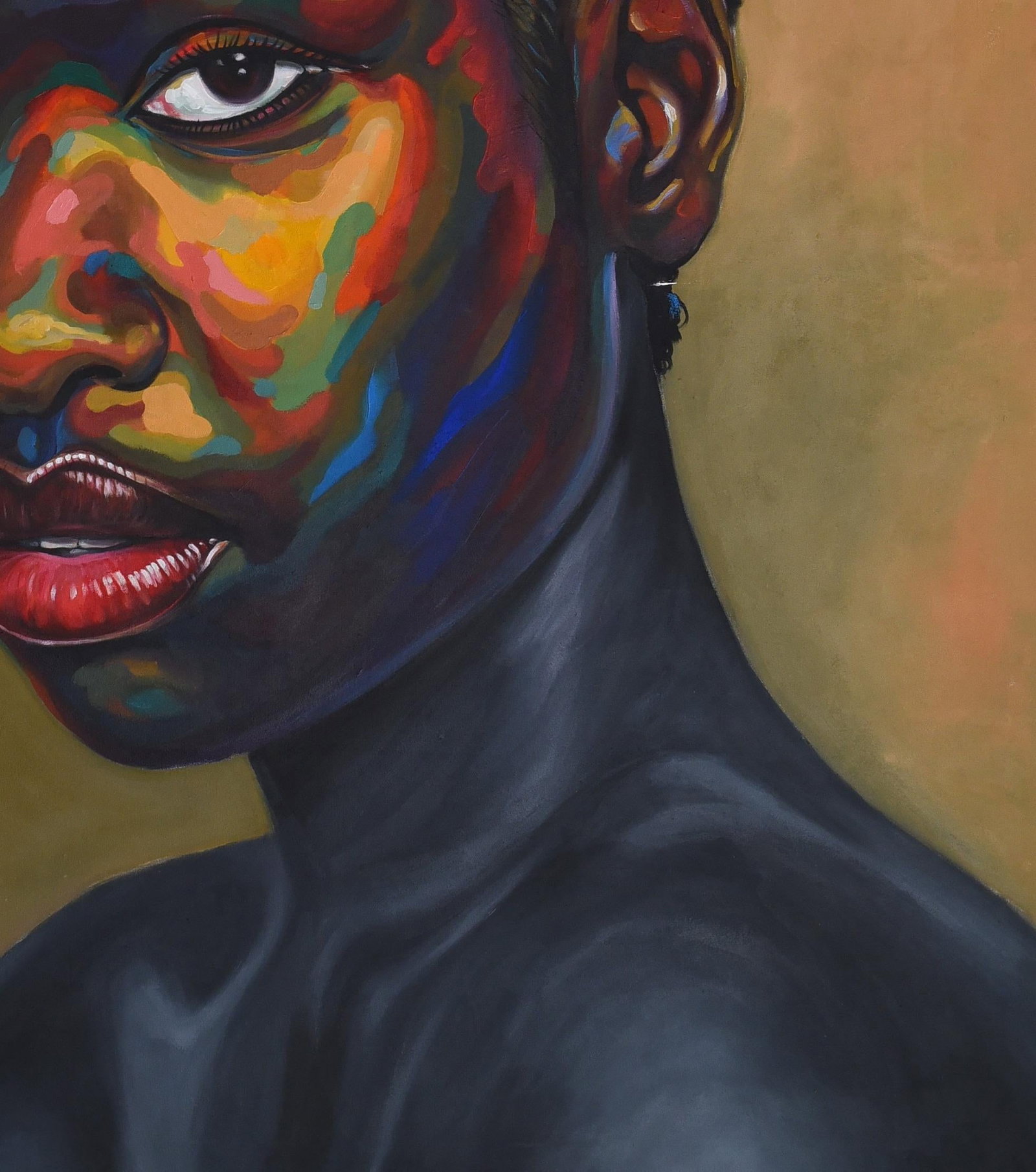 Damola Ayegbayo , Eniyan (Human) 12 -21st Century, Contemporary, Figurative Portrait, Beauty Women, - 9