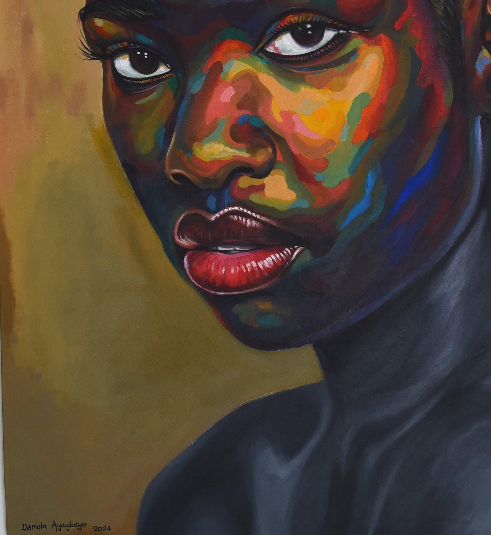 Damola Ayegbayo , Eniyan (Human) 12 -21st Century, Contemporary, Figurative Portrait, Beauty Women, - 14