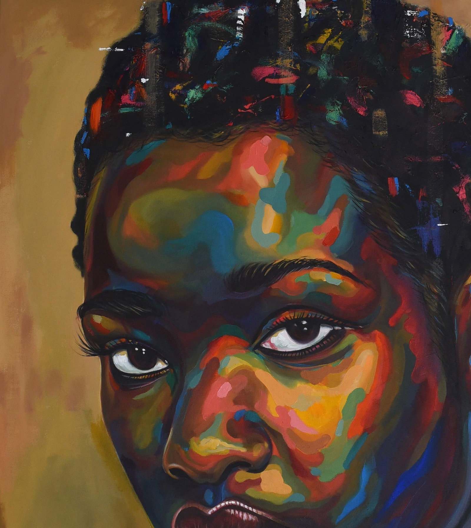 Damola Ayegbayo , Eniyan (Human) 12 -21st Century, Contemporary, Figurative Portrait, Beauty Women, - 6