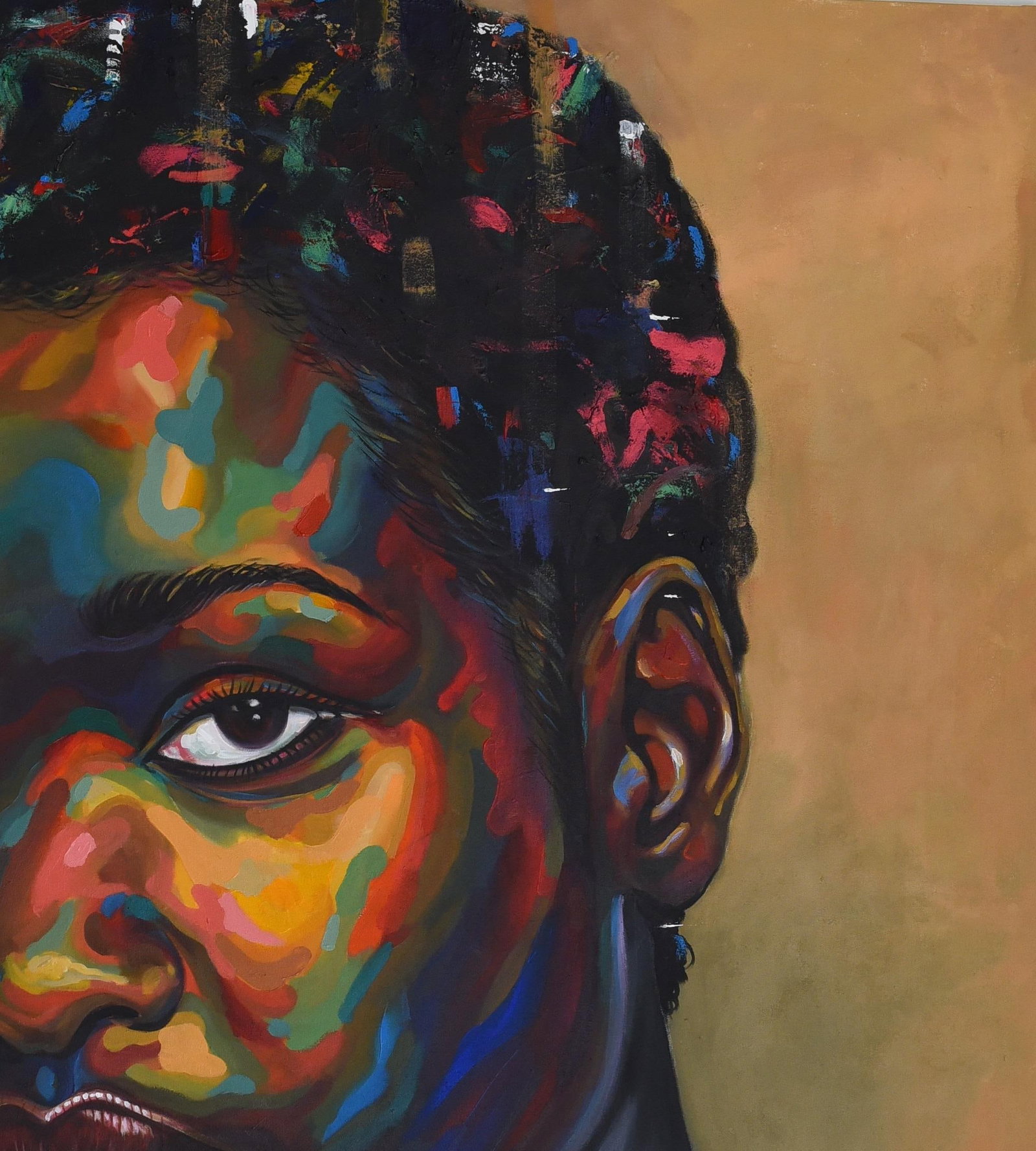 Damola Ayegbayo , Eniyan (Human) 12 -21st Century, Contemporary, Figurative Portrait, Beauty Women, - 7