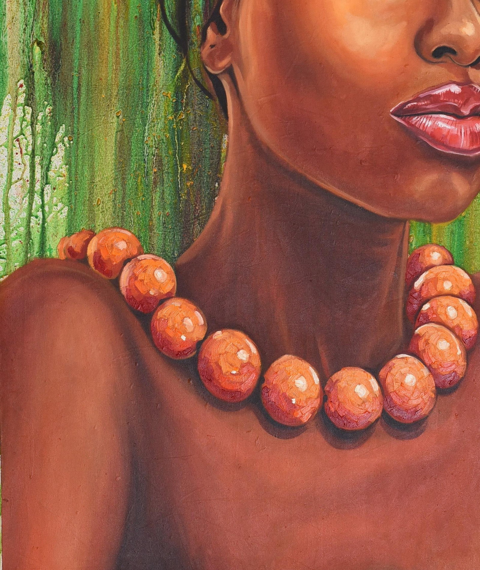 Damola Ayegbayo , Culture 9 -21st Century, Contemporary, Figurative Portrait, Women, Fashion, Eyes, - 8