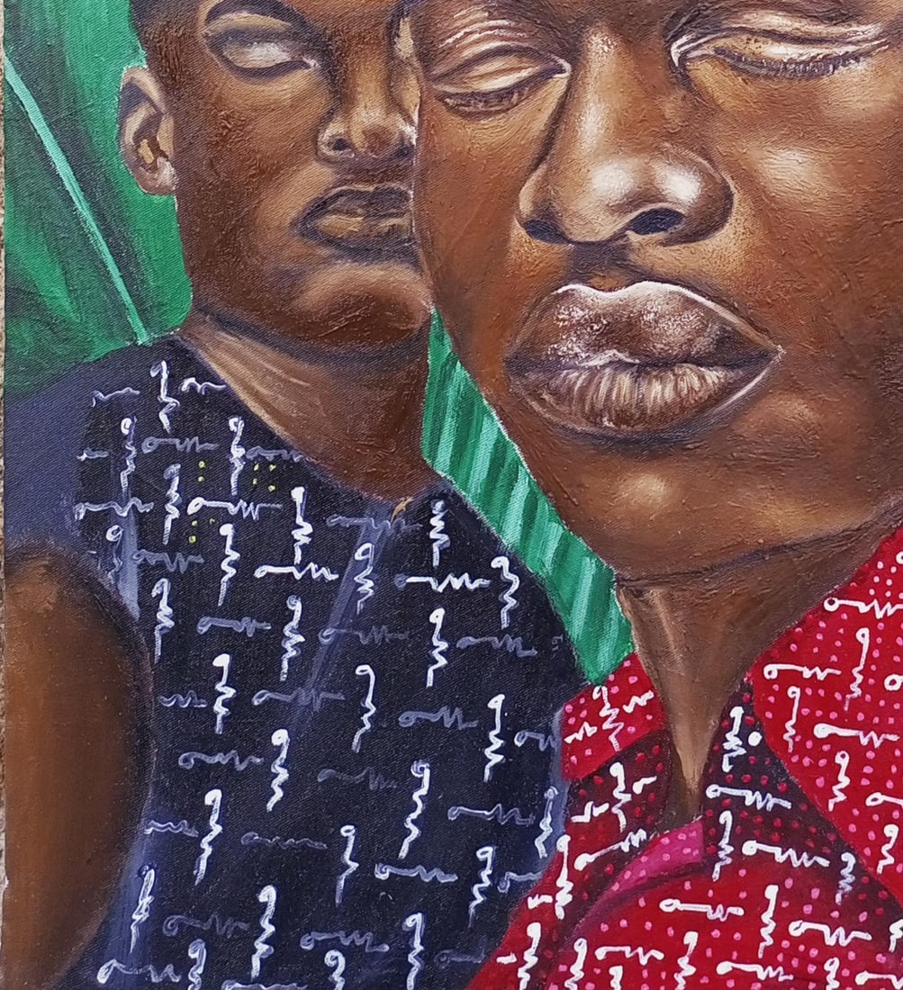 Olaosun Oluwapelumi, Our Peace of Mind - 21st Century, Contemporary, Figurative, Modern, Oil, - 7