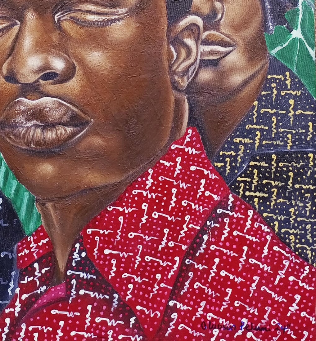Olaosun Oluwapelumi, Our Peace of Mind - 21st Century, Contemporary, Figurative, Modern, Oil, - 2
