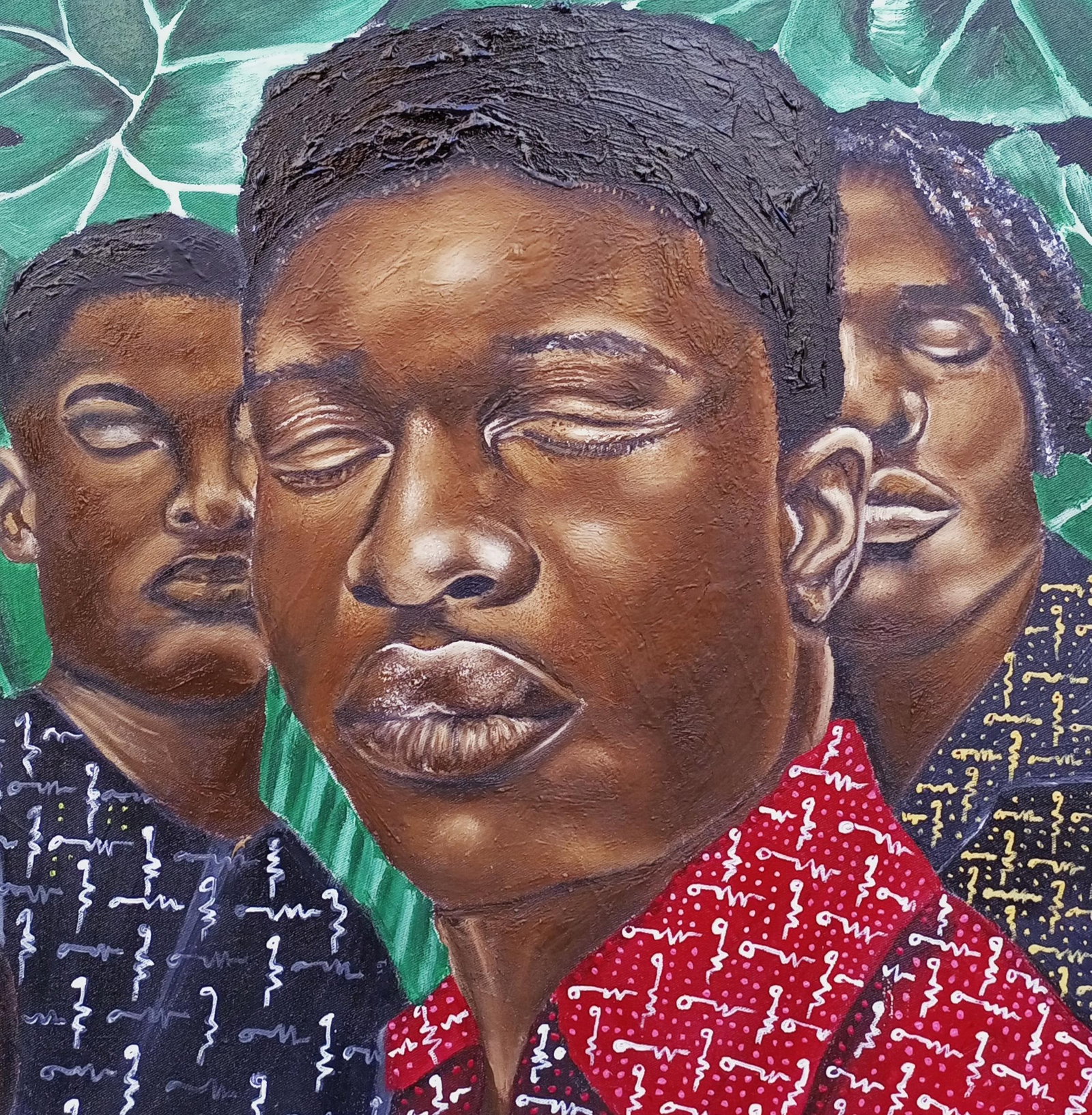Olaosun Oluwapelumi, Our Peace of Mind - 21st Century, Contemporary, Figurative, Modern, Oil, - 3
