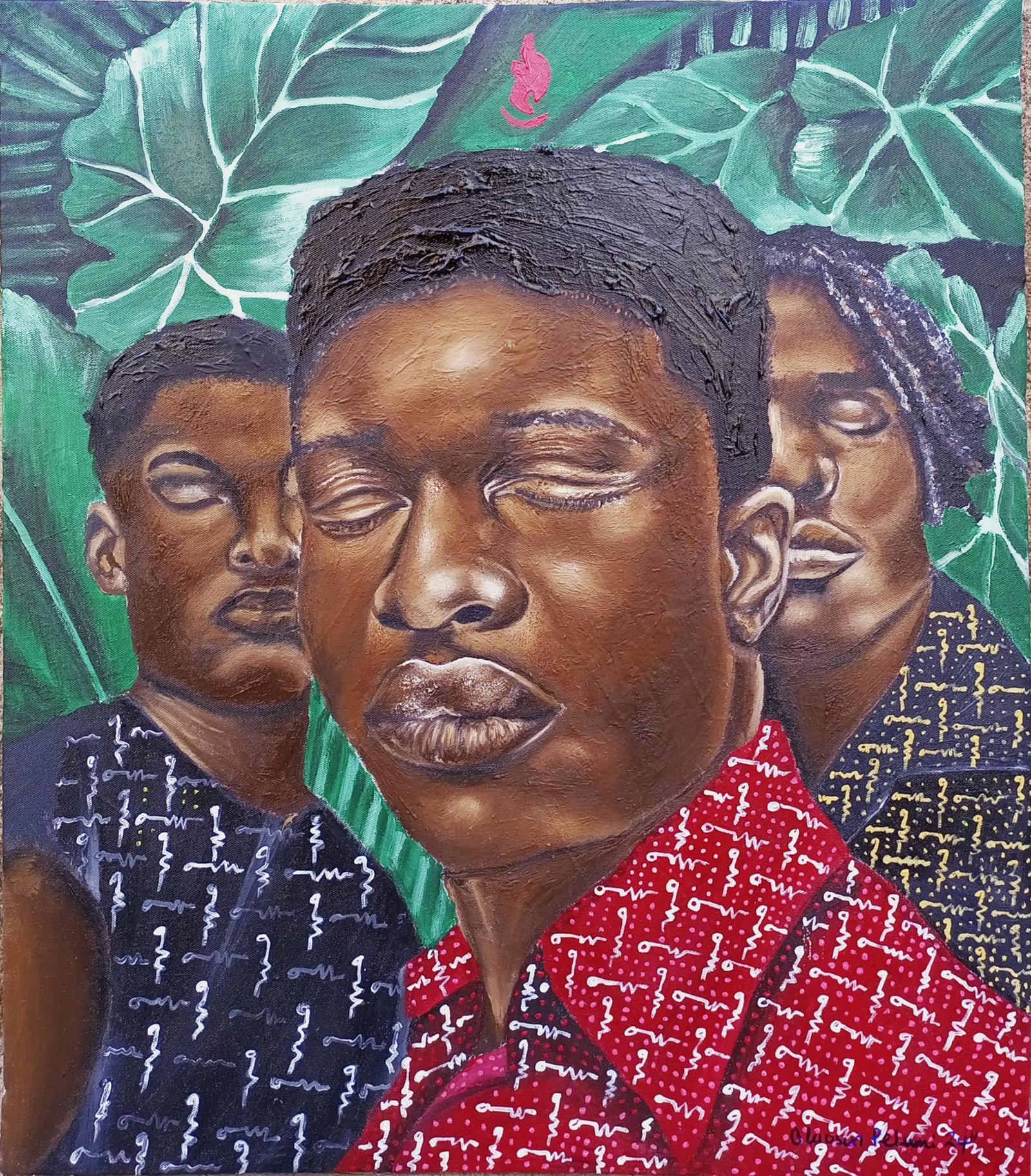 Olaosun Oluwapelumi, Our Peace of Mind - 21st Century, Contemporary, Figurative, Modern, Oil, - 4