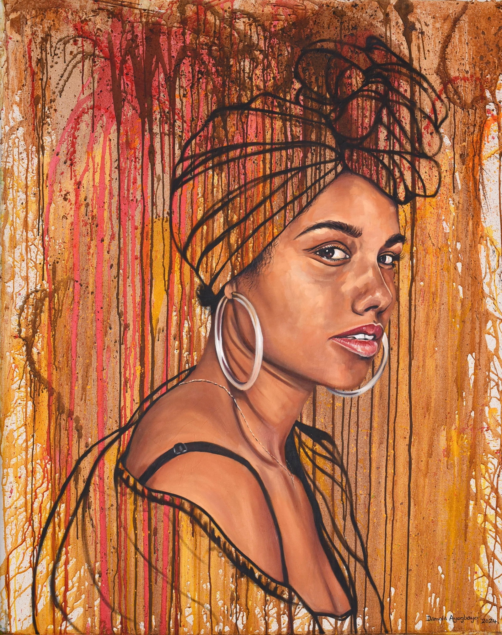 Damola Ayegbayo , Purpose of Existence 14 - 21st Century, Contemporary, Figurative Portrait, Women, - 5