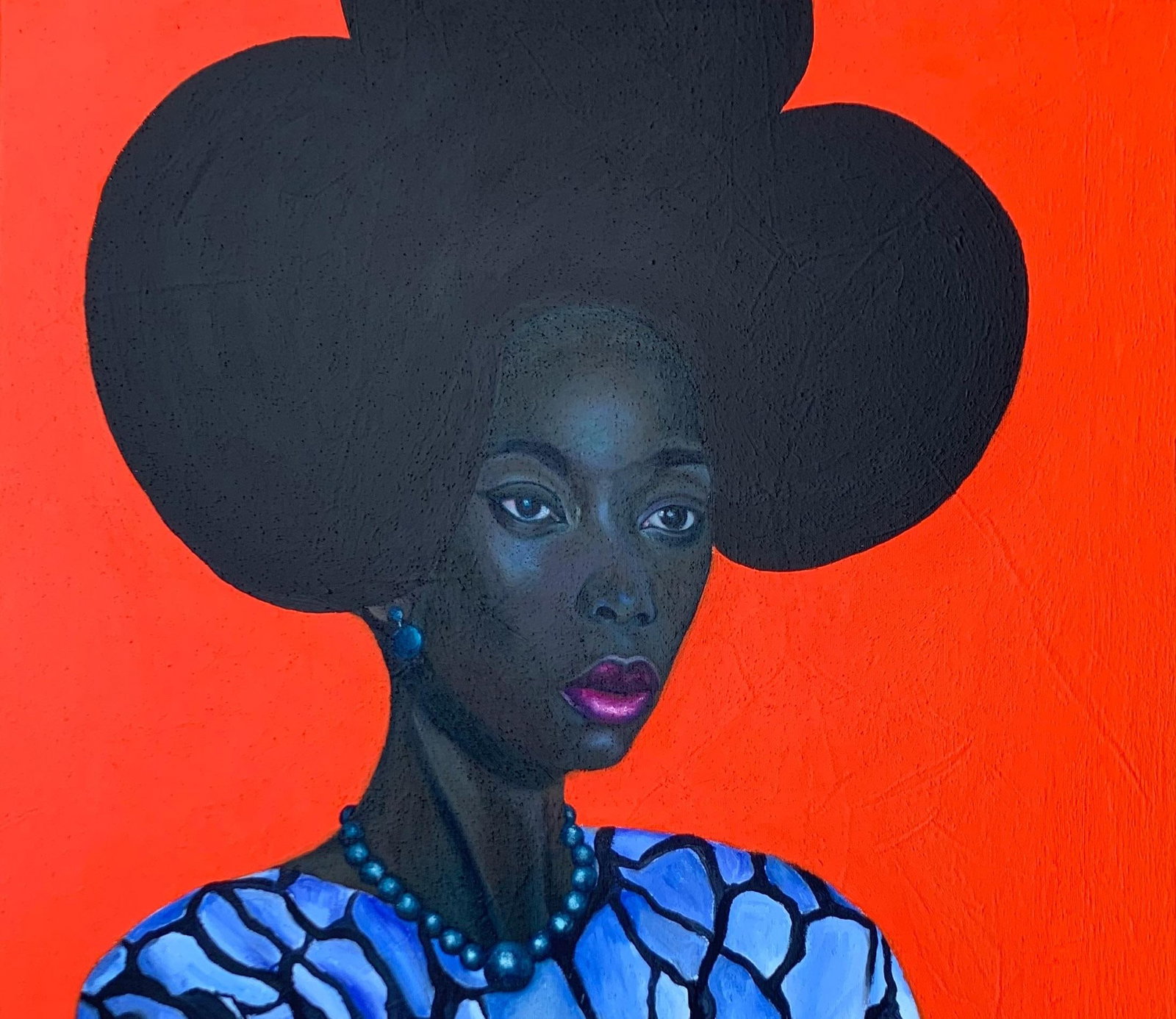 Iyiola Odunayo, Beauty For Ashes -21st Century, Contemporary, Figurative Portrait, Woman Fashion, - 5