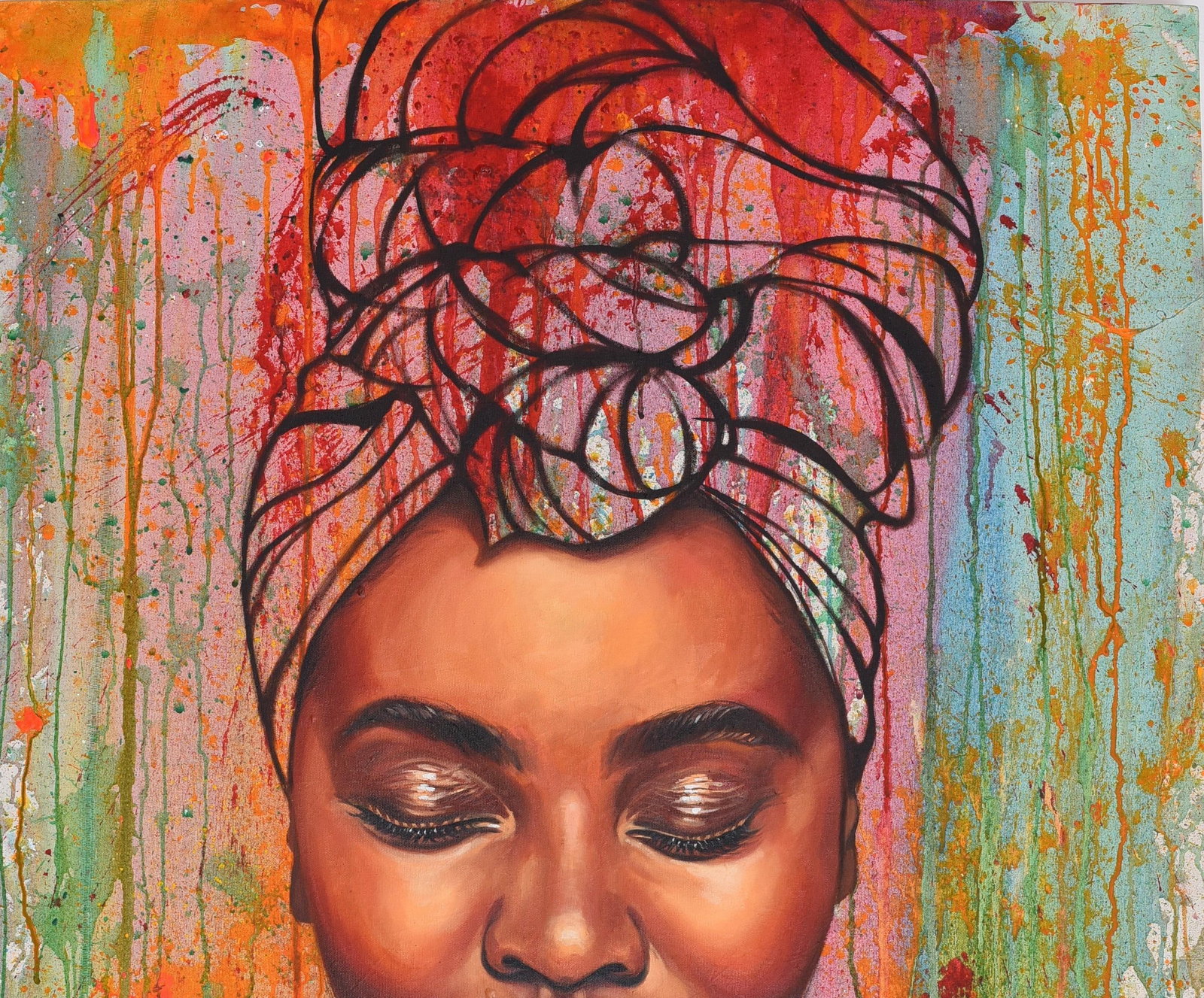 Damola Ayegbayo , State of Mind 14 - 21st Century, Contemporary, Figurative Portrait, Women, 2024 - 6