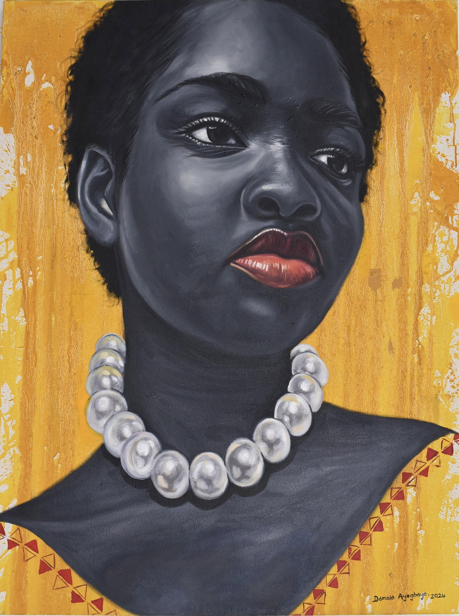 Damola Ayegbayo , Black Pride 6 -21st Century, Contemporary, Figurative Portrait, Beautiful Women, - 5