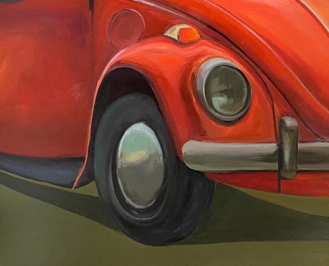 Mayowa Esan, Abike -21st Century, Contemporary, Figurative Painting, Mixed Media, Women, Car, 2024 - 2