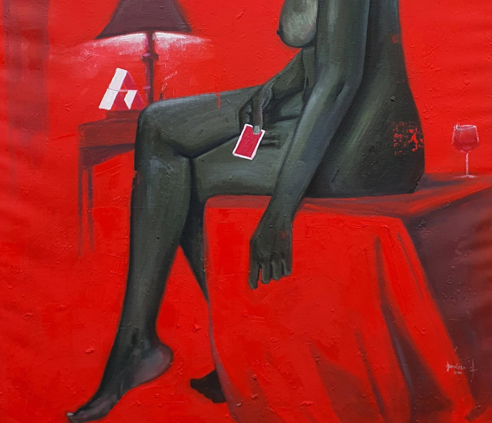 Ajegbomogun Damilola, Monopoly Girl -21st Century, Contemporary, Figurative, Oil, Figure, Modern, - 3