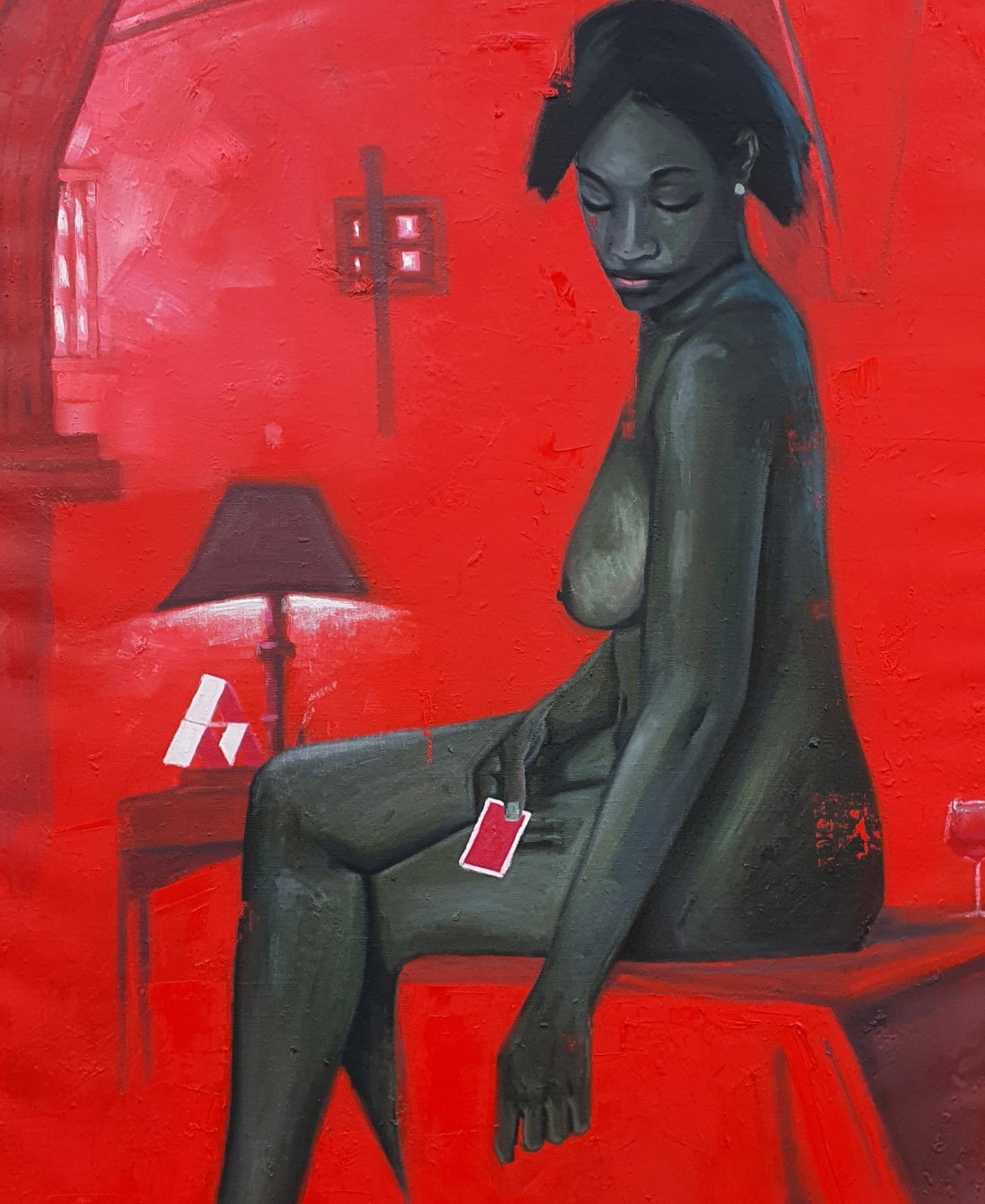 Ajegbomogun Damilola, Monopoly Girl -21st Century, Contemporary, Figurative, Oil, Figure, Modern, - 4