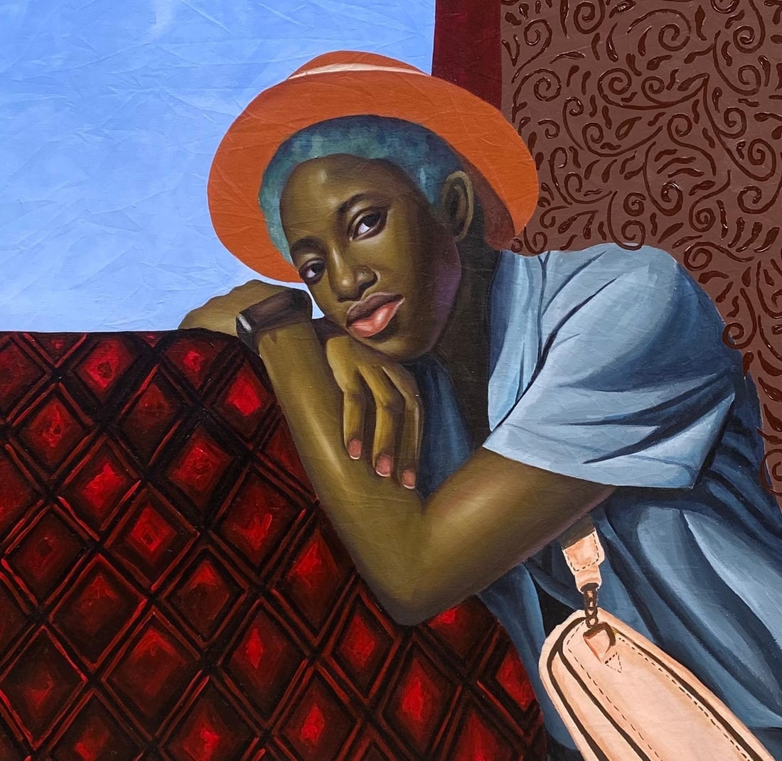 Gobe Joseph, Souvenirs of Resilience -21st Century, Contemporary, Figurative, Colorful, Women, 2024 - 10