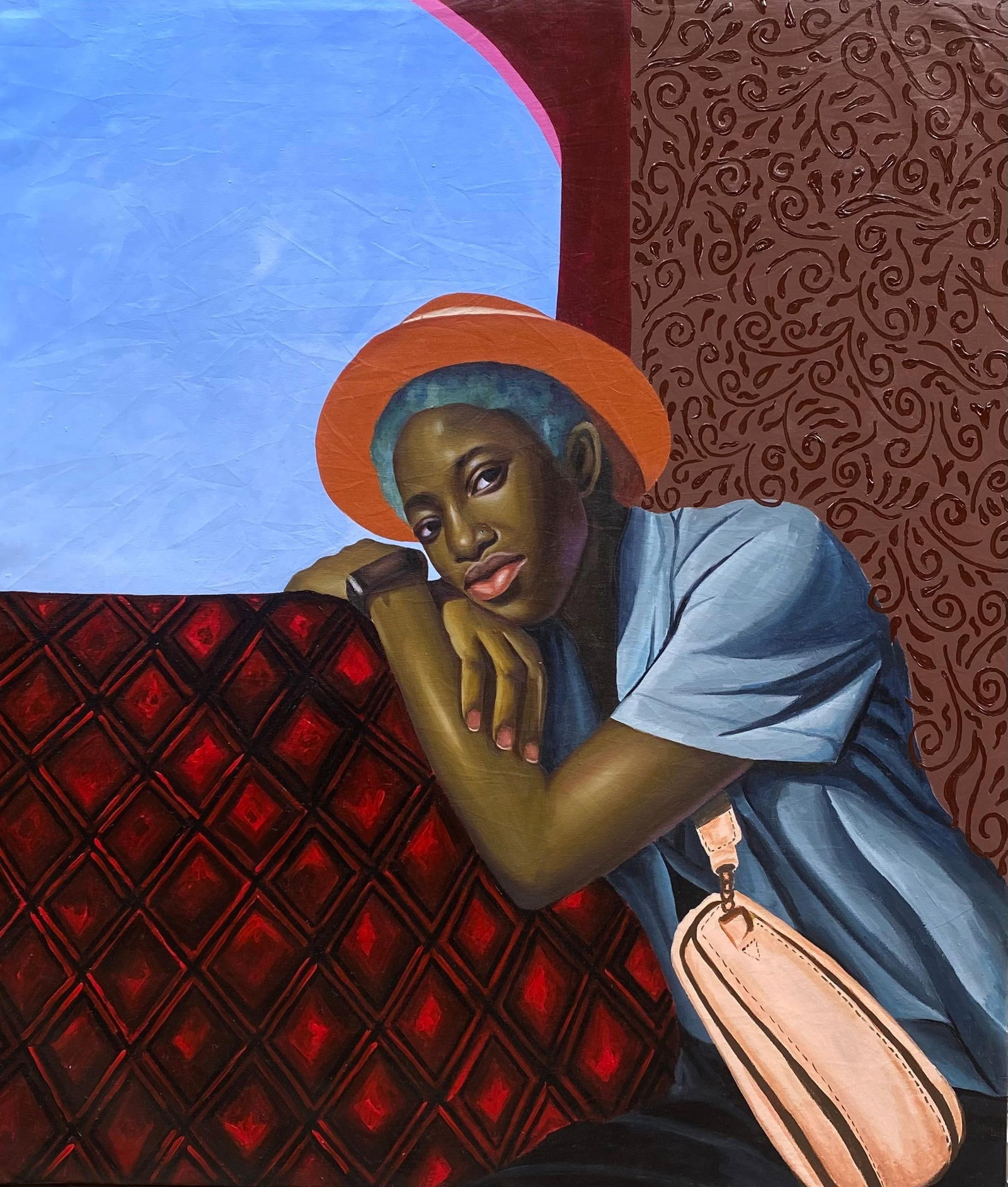 Gobe Joseph, Souvenirs of Resilience -21st Century, Contemporary, Figurative, Colorful, Women, 2024 - 11