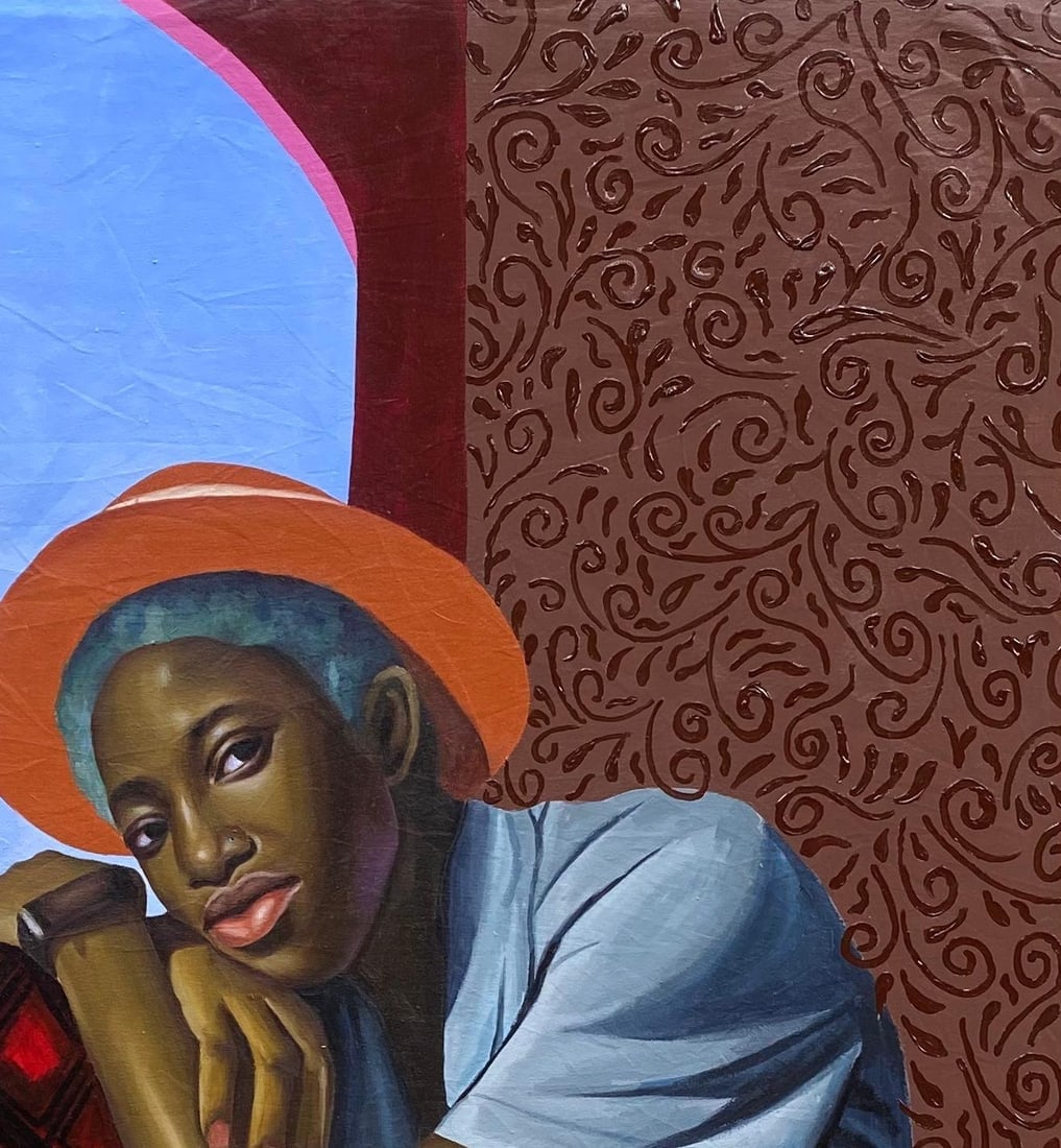 Gobe Joseph, Souvenirs of Resilience -21st Century, Contemporary, Figurative, Colorful, Women, 2024 - 7